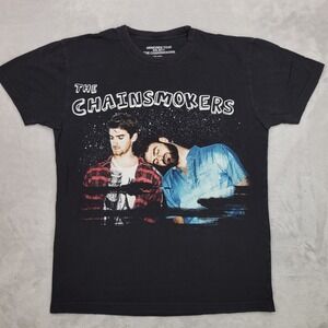 Chainsmokers Shirt Adult Small Black Rock Music Concert Tour Band Memories 2017